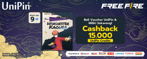 Saatnya Top Up Free Fire! Miliki Item Eksklusif Winchester Kagura + Cashback hingga 15000 UniPin Credits!